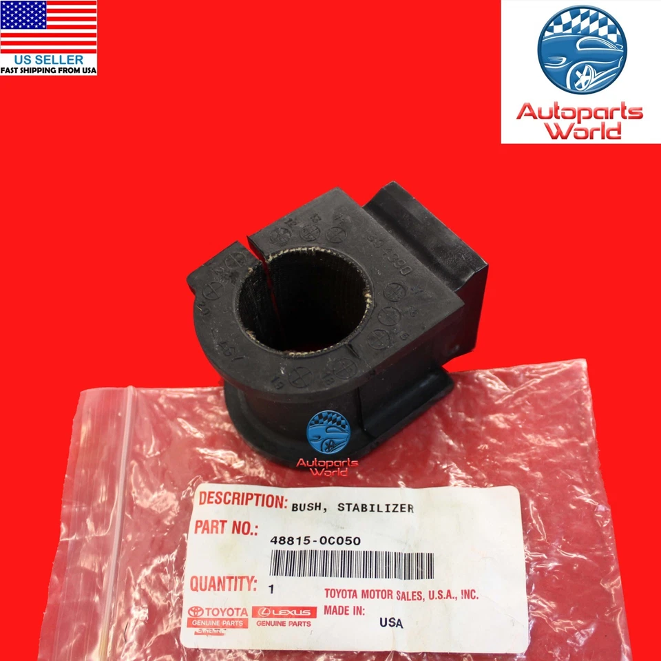 JUEGO DE BUJES DE BARRA ESTABILIZADORA SUSPENSIÓN DELANTERA SEQUOIA TUNDRA ORIGINAL OEM TOYOTA 08-21 Foto 3 de 4