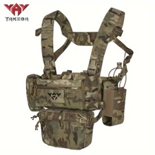 YAKEDA Compact Chest Rig Vest - Adjustable Detachable Magazine Pouch