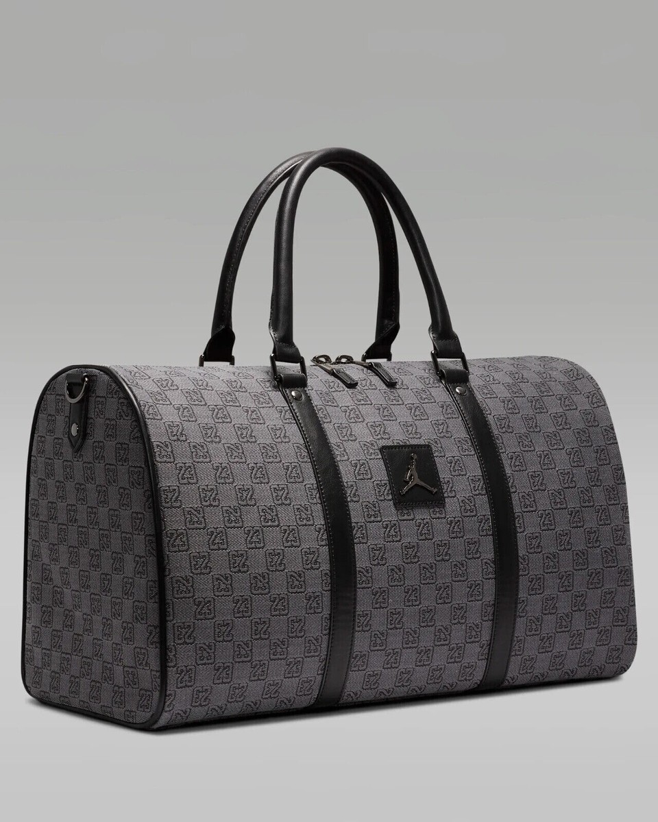 Jordan Monogram Duffle Bag (20L) Dark Smoke Grey Black Jordan Monogram Duffle Bag (20L) Dark Smoke Grey Black