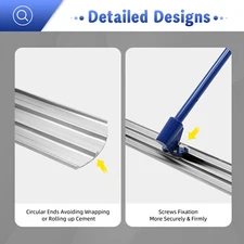 New Bull Float Concrete Float 48”x8” Handle Concrete Tool Trowel Float Aluminum