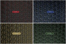 Trio Triangle Quilted Faux Leather Upholstery Fabric Foam Automotive Bmw