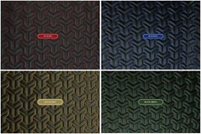 Trio Triangle Quilted Faux Leather Upholstery Fabric | Foam | Automotive | BMW