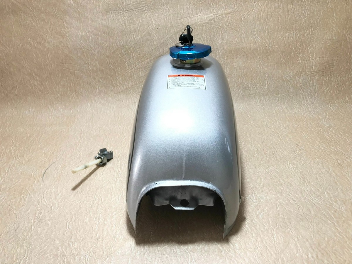 Honda Benly 50S Fuel Gas Tank CD90 Silver Complete CD70 Honda Benly 50S Fuel Gas Tank CD90 Silver Complete CD70