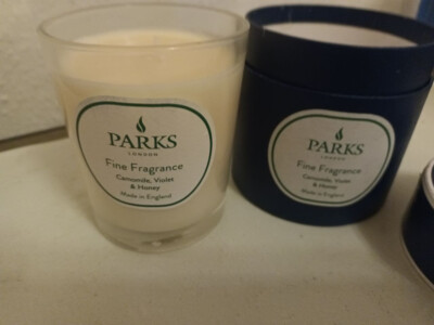 * PARKS LONDON Duftkerze Aromatherapy Fine Fragrance 235g Camomile Violet Honey