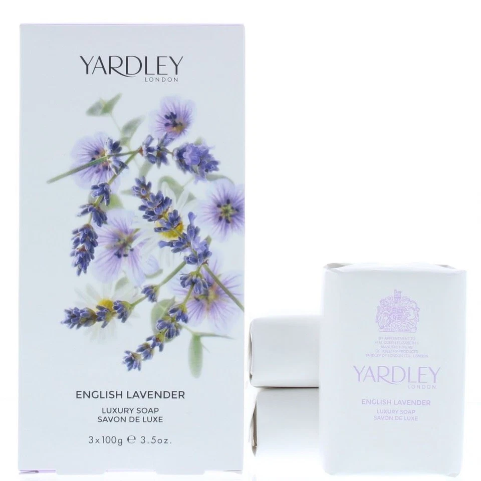 Yardley English Lavender 3 Piece Gift Set: Soap 3 x100g For Women - Photo 1/1