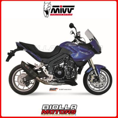 MIVV SCHALLDÄMPFER SOUND TRIUMPH TIGER 1050 1050 2011- BLACK LOWER T.010.L9 TG745