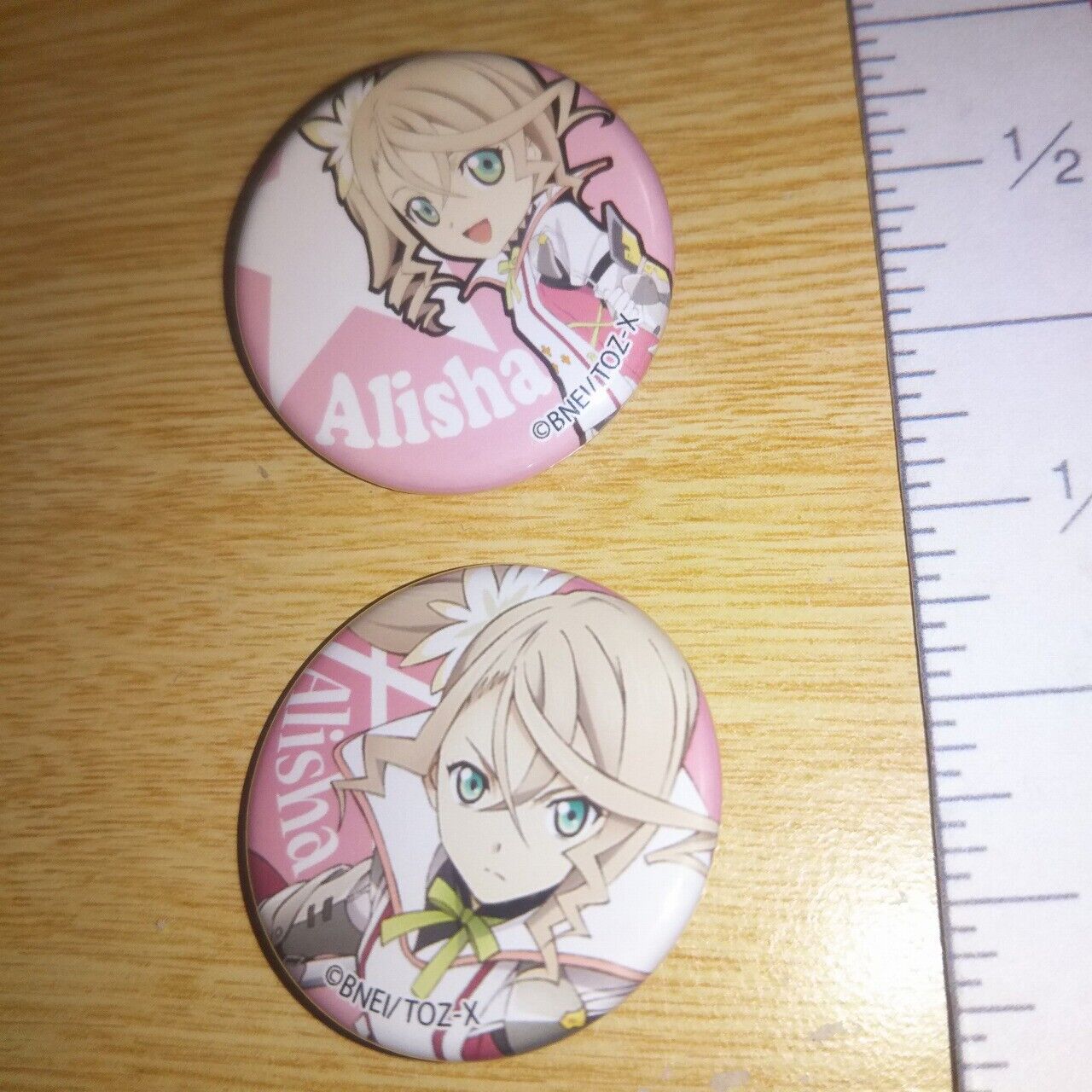 A46738 Tales of Zestiria the X Can badge Sorey & Alisha Diphda