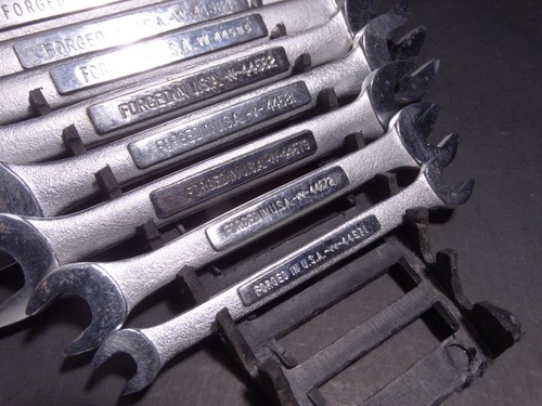 Craftsman, USA Made, 9 Piece, Double Open End Wrench Set, Inch SAE - Bild 7 von 12