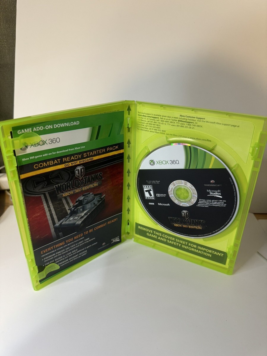 WORLD OF TANKS Xbox 360 Edition (Microsoft Xbox 360, 2014 WORLD OF TANKS Xbox 360 Edition (Microsoft Xbox 360, 2014