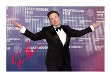 Elon Musk Tesla 2 A4 reproduction autograph poster choice of frame.