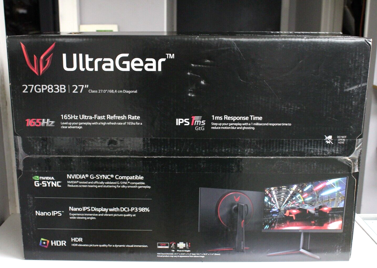 LG 27GP83B-B - 27 UltraGear QHD Nano IPS 1ms 165Hz HDR Monitor