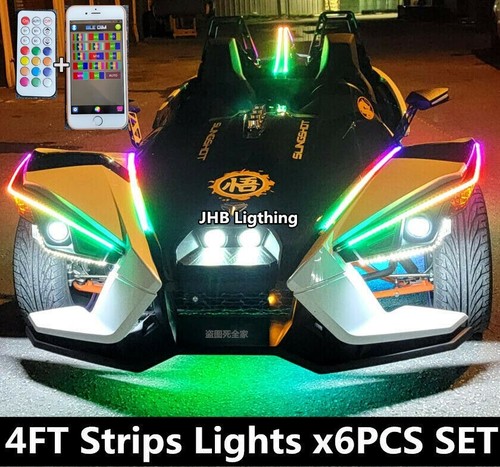 4FT x6PCS DOUBLE ROW Bluetooth Remote Dream CHASING FLOW LED Strips Lights - Picture 10 of 22