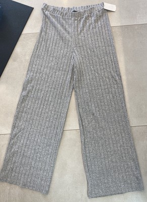 vero moda gray blossom rib pull on pant Sz XL ret$45