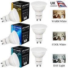 LED GU10 Bulbs Spot Light Lamps Warm Cool Day White Down Lights 240V Lightbulbs