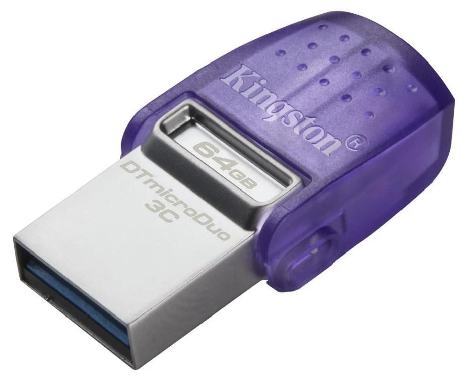 Datatraveler Microduo 3C Doppio Interfaccia USB Flash Drive,64GB - - Immagine 2 di 3