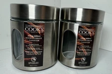 Set of 2  Silver & Food Storage Canisters