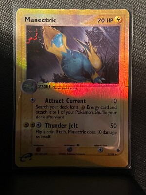 Pokemon Card Manectric 9/109 Reverse Holo Foil EX Ruby & Sapphire MP | eBay