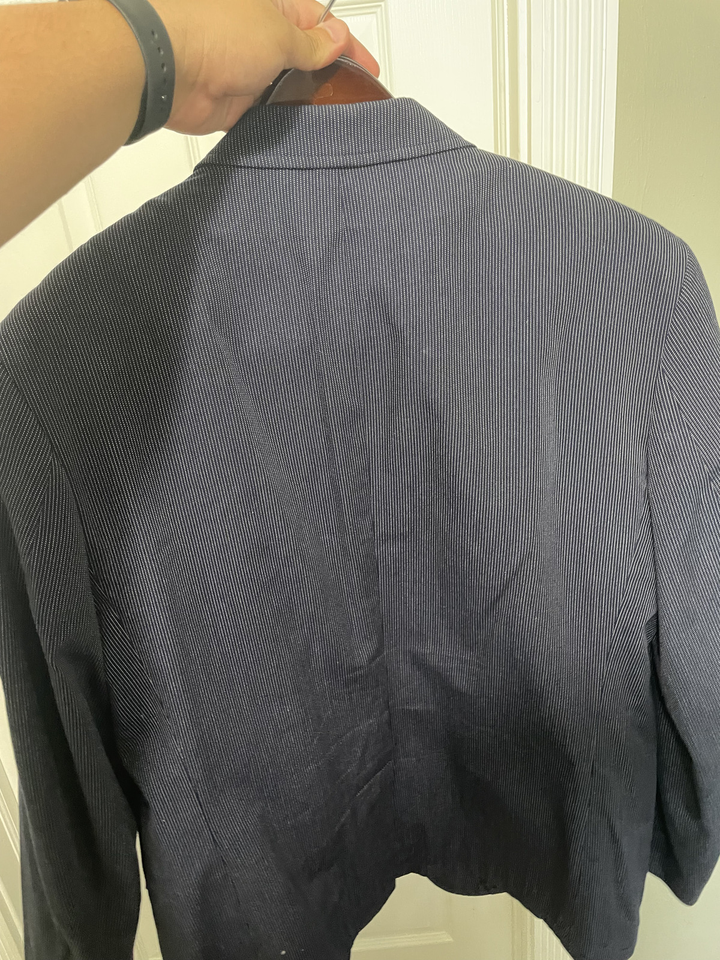 INC Blue Sport Coat Blazer Navy eBay