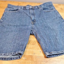 Levis 505 Regular Fit Jorts Denim Size 38 w 9" Jorts Excellent Used Condition
