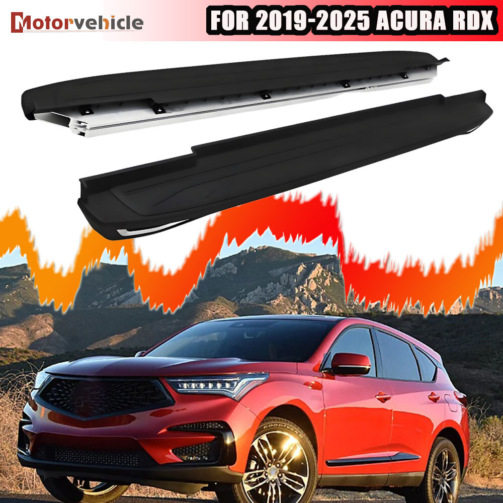2PCS Side Step Running Board For 2019-2026 Acura RDX Aluminum Nerf