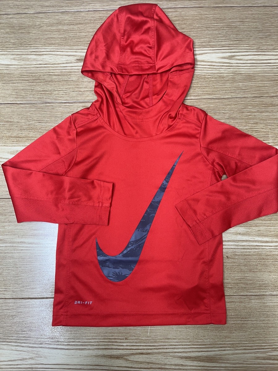 Sudadera Nike Dri-FIT Suera Con Capucha Para Niños Suéter Manga