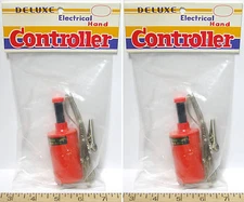 2pc 30 volt TRADESHIP 1/24 /32 Slot Car DELUXE MODEL CONTROLLER +Alligator Clips