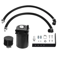 Oil Catch Can Kit Aluminum for 11-21 Ford F150 5.0L Raptor 2.7L 3.5L Ecoboost