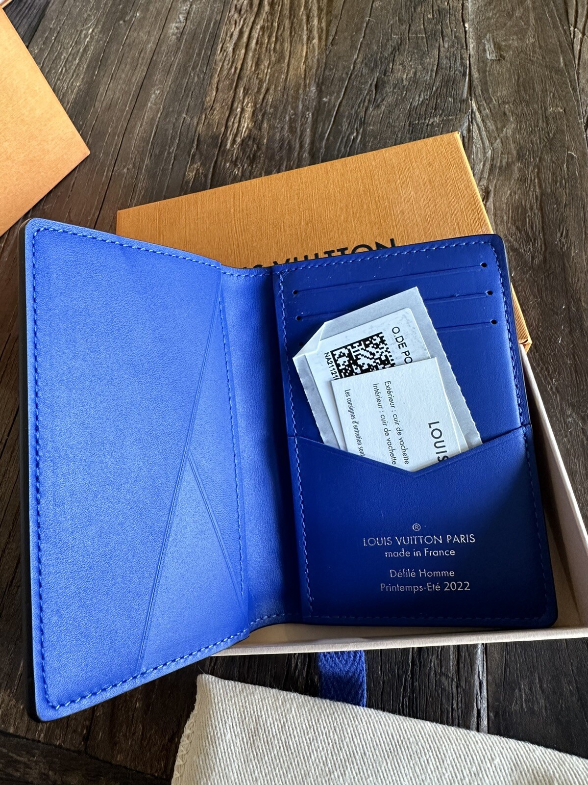 Louis Vuitton Pocket Organizer Taurillon Illusion Leather Virgil Abloh ❤️ M81244 image 4