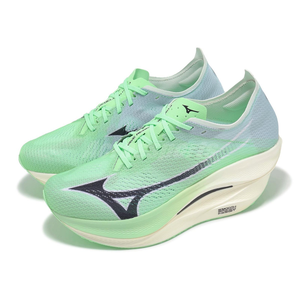 Mizuno Wave Rebellion PRO 3 Green Black Men Unisex Racing Running