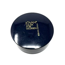 Jovan MUSK Dusting Powder 2 Oz NEW open Evening Discontinued for Women Perfumed