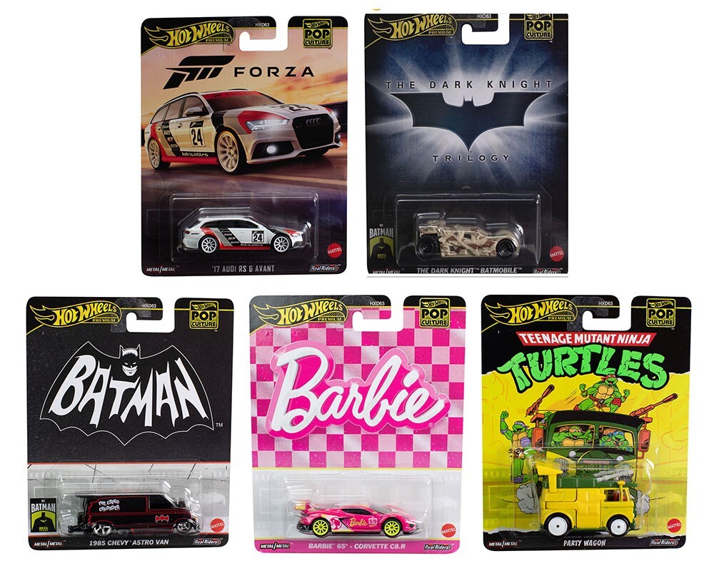 Hot Wheels Pop Culture E Case 2024 Set of 5 Cars HXD63-956E