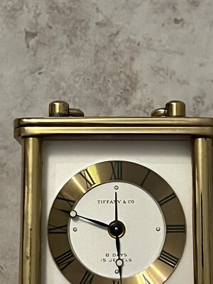 Swiss, Tiffany & Co Clock 8 days 15 jewels Travel Clock | eBay