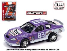 Auto World Super III 2008 Chevy Monte Carlo SS Stock Car Also Fits AW, AFX SC399