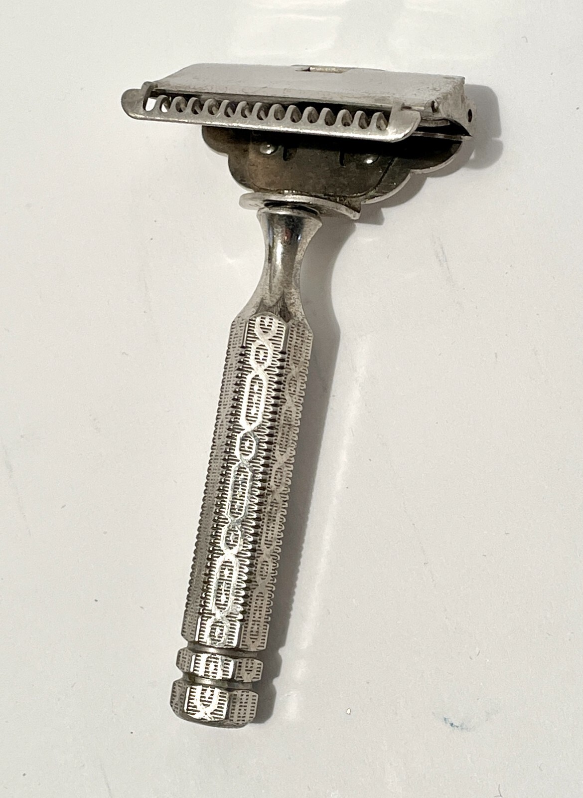 Vintage GEM Single Edge Safety Razor Art Deco Ornate Handle 1920s