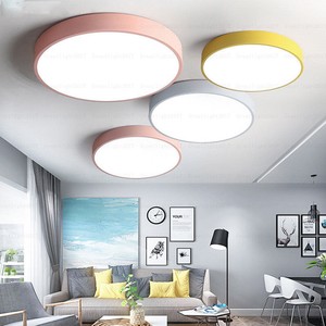 5cm Ultra Thin Ceiling Light Macaron Round Lamp Acrylic Led