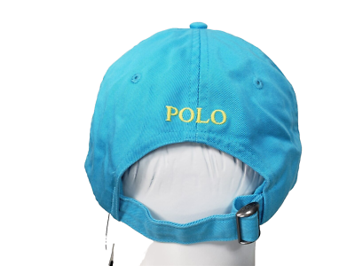 Polo Ralph Lauren Adjustable Strap Pony Logo Blue Baseball Cap Hat
