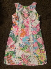 LILLY PULITZER for traget Nosey Posie Sleeveless Shift Mini Dress sizes 4 NEW