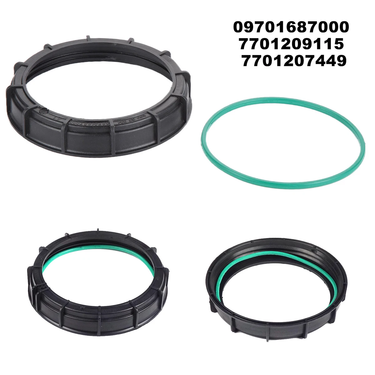 Fuel Pump Mounting Ring With Gasket Seal For Renault Clio Mk2 Mk3 