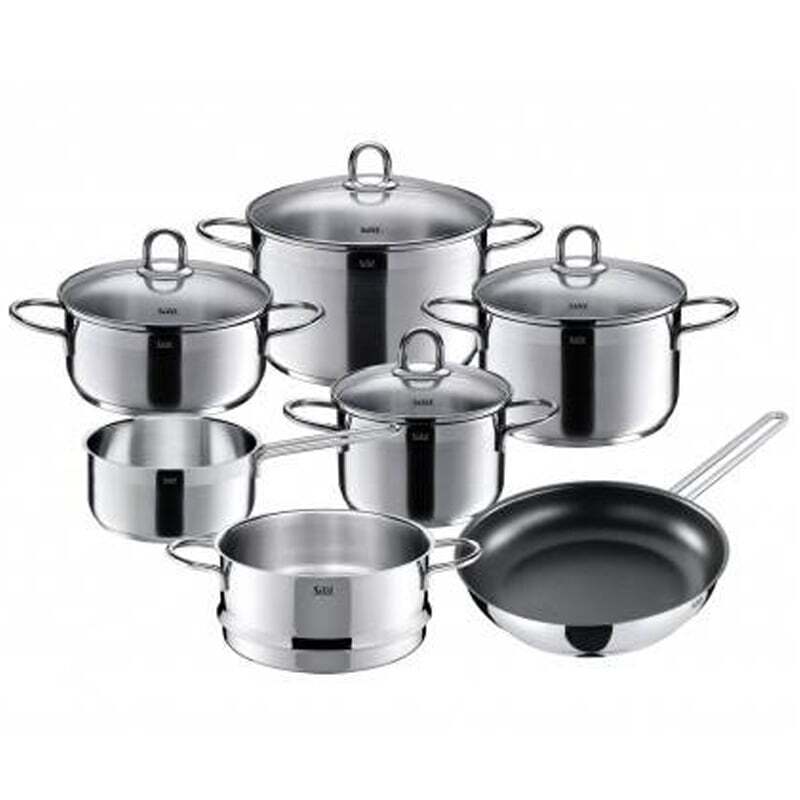 Верхний комплект Silit Diamant 7-комплект teilig Kochtopf mit Glasdeckel Pfanne Dmpfer 32090₽