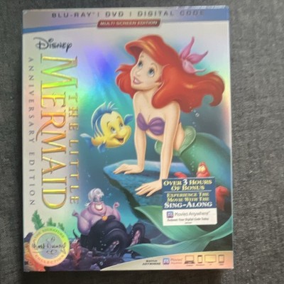 Disney The Little Mermaid Anniversary Edition Blu-ray+DVD 2-Disc Digital Copy