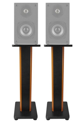 Pair 28'' 2-Tone Speaker Stands For Dayton Audio B652 6.5'' Bookshelf Speakers