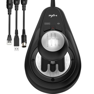 PXN A7 H-Pattern Gear Shifter for Sim Racing, 6+R Gaming Shifter | 6-Speed + ...