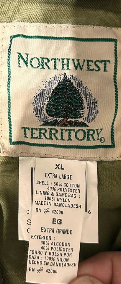 Northwest Territory Cammouflauge Deluxe Hunting Vest Men's Size XL Vintage - Image 3 of 4