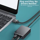 Portable USB Audio Converter with 3 5mm and Optical Output for Multiple Devices