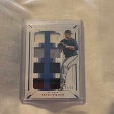 2019 Panini National Treasures Bryse Wilson Atlanta Memorabilia #GGMS-BW 64/99