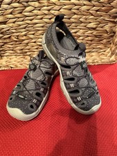 Keen Sandals Womens Evofit One Slip On Comfort Water Outdoor Straps Grey Fish