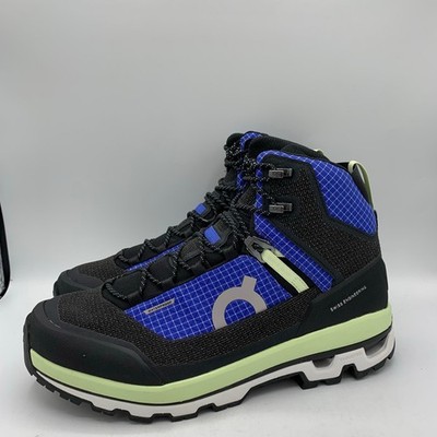 On Cloudalpine Waterproof Boots Womens Size 11 Blue Black Hiking Trekking