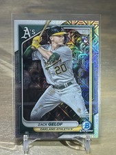 2024 Bowman Chrome Zack Gelof RC Mega Box Mojo Rookie #14 Oakland Athletics