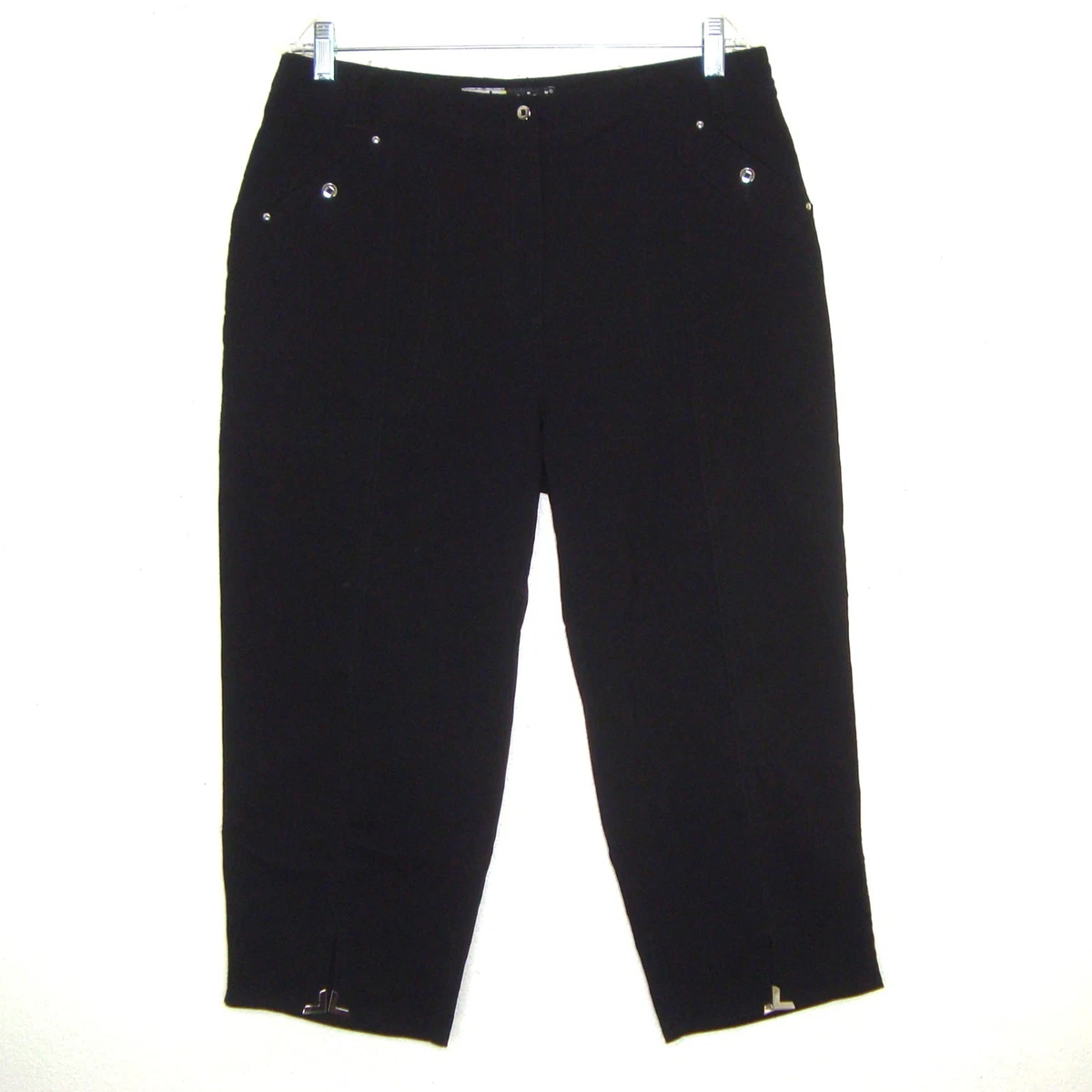 Pantalon Capri Jamie Sadock Femme – Taille 16 Noir – Sport/golf – Stretch