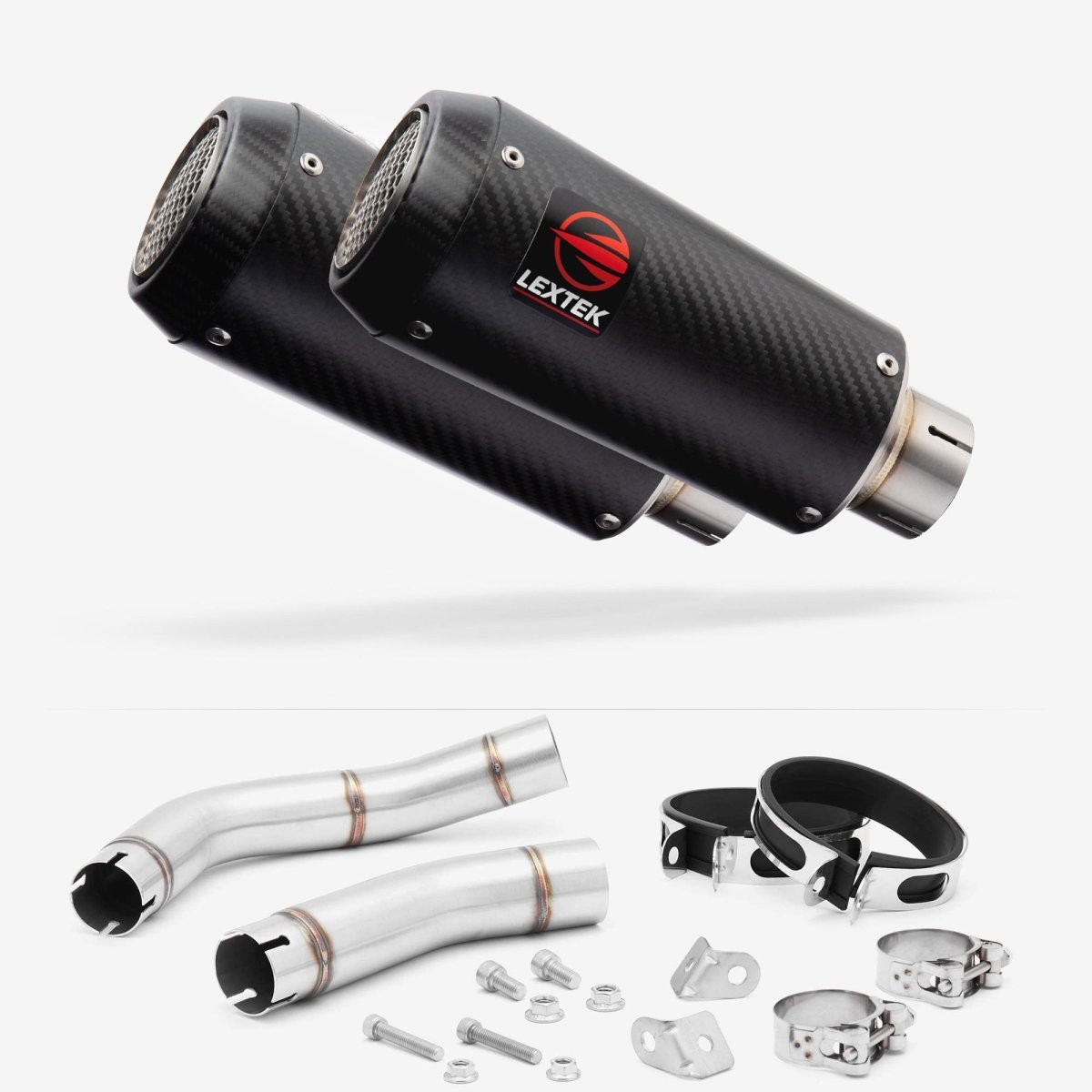 Lextek Slip-on Stainless Steel 180mm Exhaust for Yamaha YZF R1 09-14
